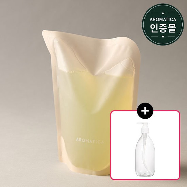 [탈모기능성/민감성/실리콘프리] 아로마티카 로즈마리 스칼프 스케일링 샴푸 (리필) 500ml [GIFT]공용기(500ml)