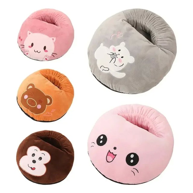 USB 발 난로 발 히터 열선 USB 히터 부드러운 플러시 따뜻한 발 커버 전기 발 난로 가정용 침실용