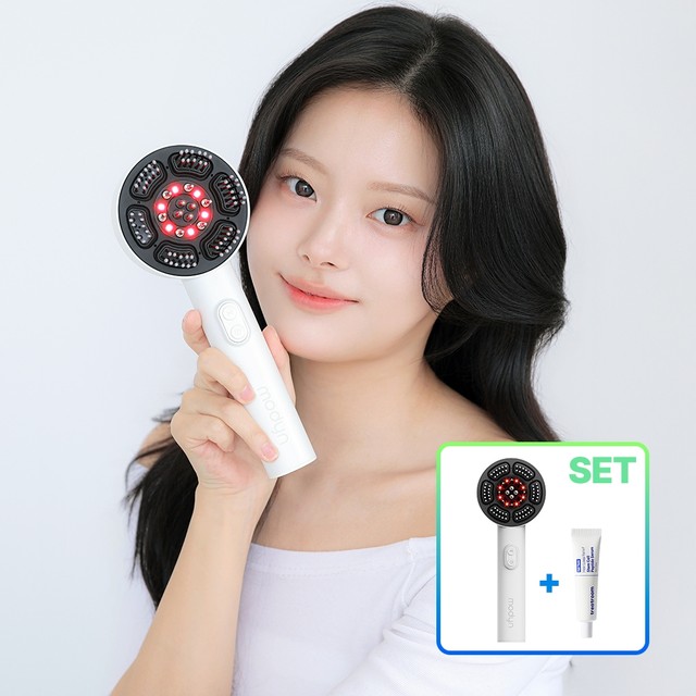 루컴즈 모딘 웨이브 두피 케어 마사지기+두피앰플 2종 세트 HMB01