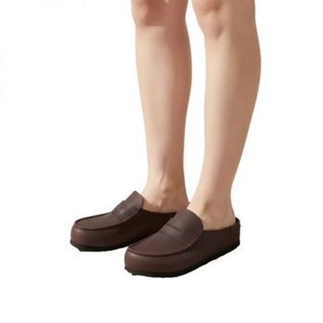 버켄스탁 인체공학적 풋베드 천연가죽 코르크 슬리퍼