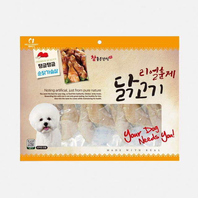 헬로도기 강아지간식대용량 리얼 순닭가슴살 300g
