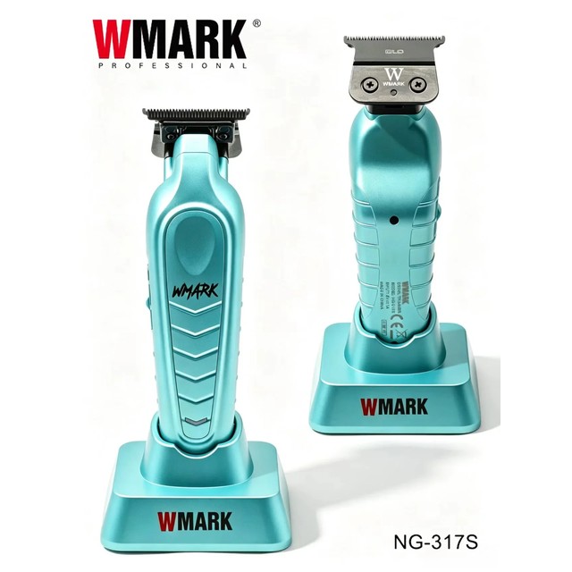 [해외] WMARK NG?317S 신형 남성용 전문 헤어 클리퍼 7000 RPM DLC 분말 금속 T-블레이드 저소음 전기 트리머