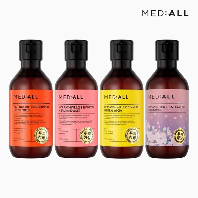 메디올 두피 청정 탈모 비듬 완화 약산성 샴푸 100ml 여행용 샴푸 4종 택1
