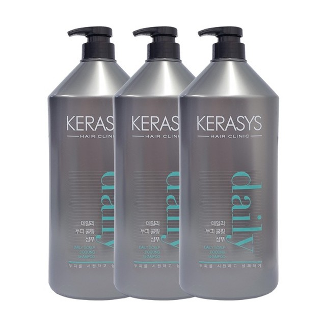 케라시스 두피 쿨링 샴푸 1500ml (대용량) x3