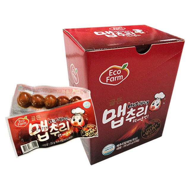 소소야 골든 맵추리 25gx10입 1곽 매운맛 메추리알