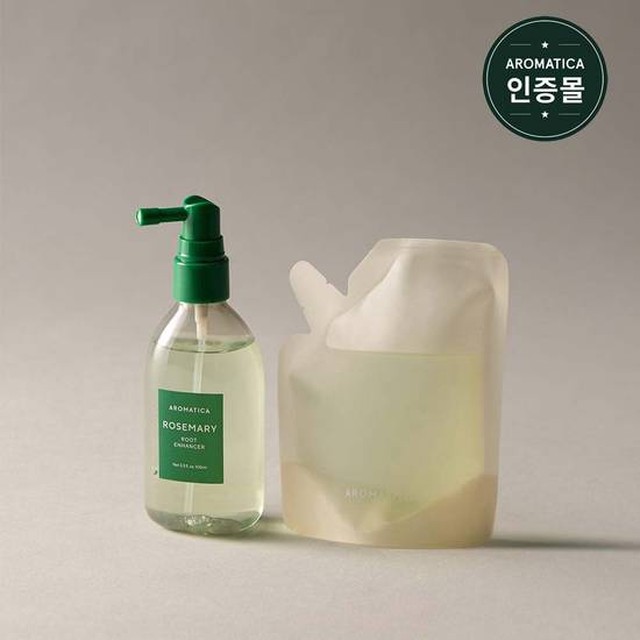 [모근영양 헤어토닉] 아로마티카 로즈마리 루트 인핸서 100ml+리필100ml