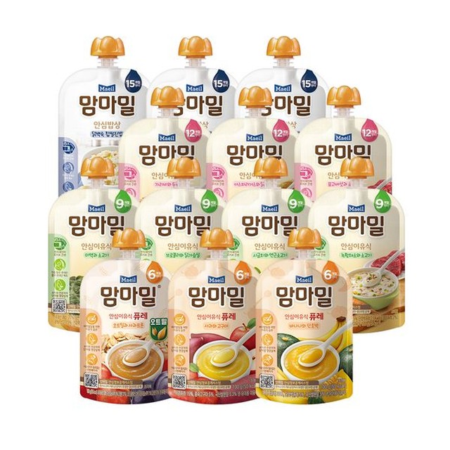 맘마밀 매일 맘마밀 이유식&amp;안심밥상 13종 20팩 모음 골라담기