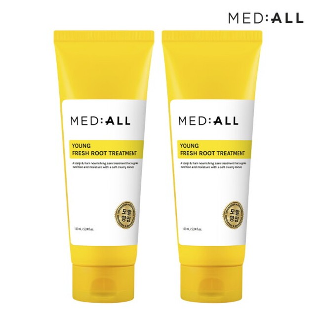 메디올 영 프레시 루트 모발강화 트리트먼트 155ml 우디허발향 2개