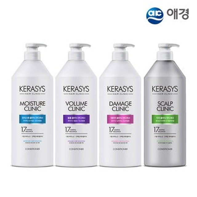 [케라시스] 케라시스 헤어클리닉 린스 980ml X 4개 (데미지 볼륨 모이스처 두피 택1)[이마트몰]