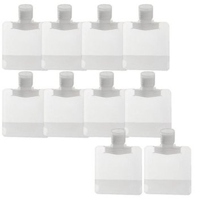 [기타] 소분용기 여행용 샴푸 로션 손세정제 30ml 투명파우치 10pcs