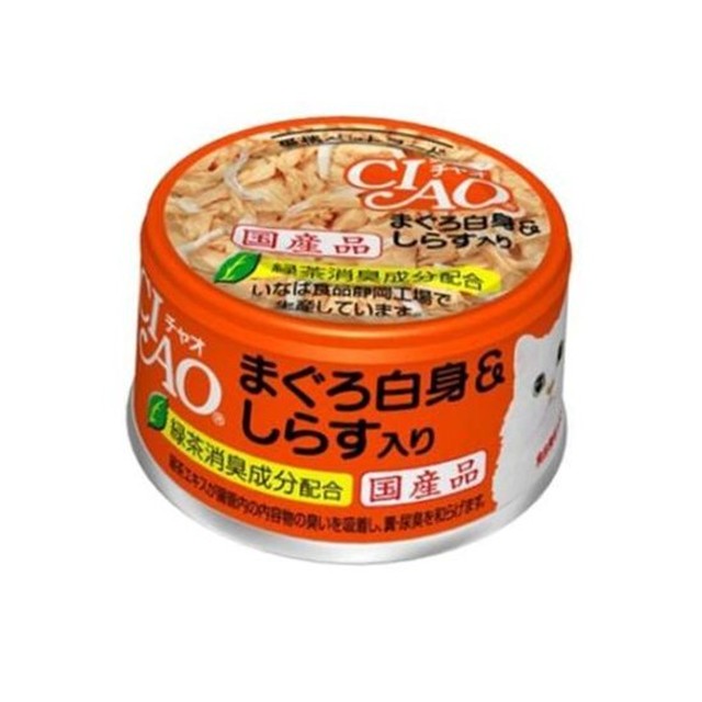 고양이간식 이나바 챠오 화이티캔 참치흰살 치어 캔간식 묘묘식사