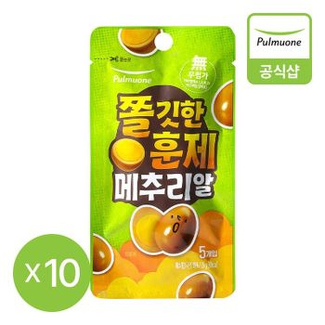 풀무원 쫄깃한 훈제 메추리알(25g) x 10개[36189909][이마트몰] [36083]