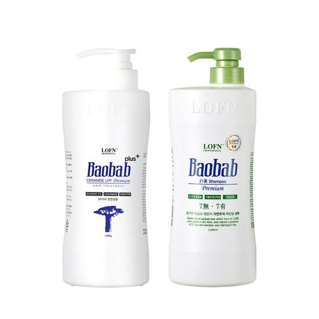 로픈 바오밥 LPP 국민 트리트먼트 플러스 1000ml + 건성샴푸 1000ml
