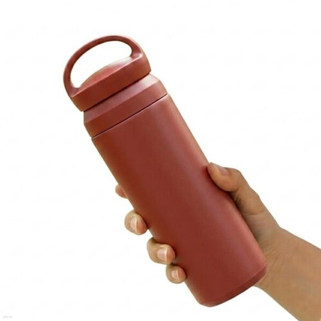 바른락 핸디루프 보온 보냉 진공 텀블러 500ml(버건디)