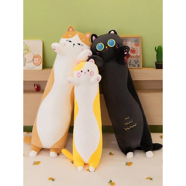 고양이 인형 베개 수면 친구 부드러운 봉제 장난감 다리 꼬임 인형 소녀 어린이 성인 모든 연령층을 위한 선물 (중국 본토)