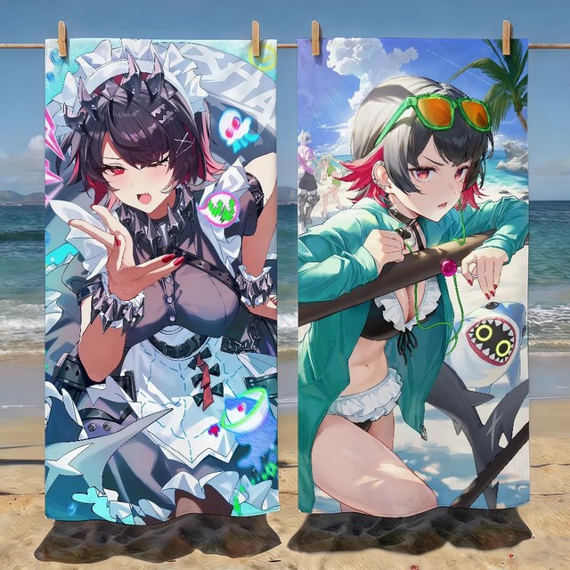 Zenless Zone Zero Ellen Joe 타월 소프트 풀 여행용 선물 체육관 샤워 캠핑 빠른 건조 스포츠 비치 타월