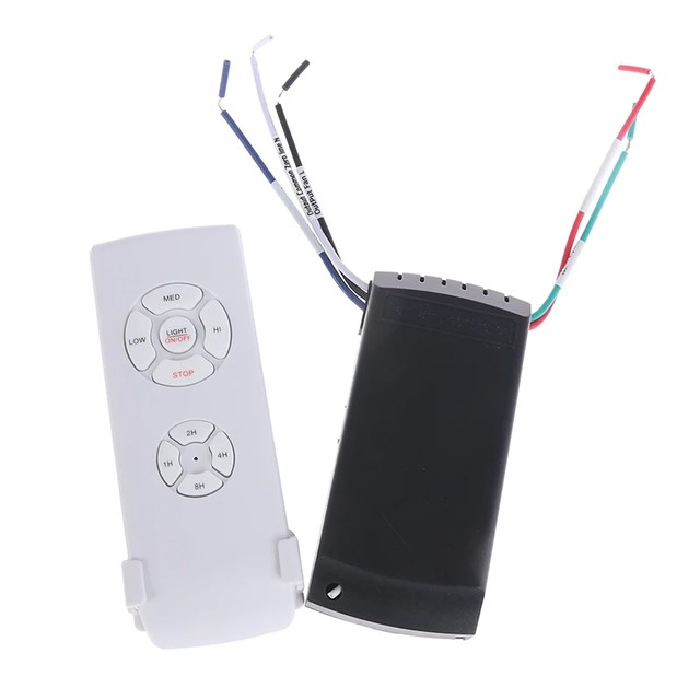 새로운 무선 타이밍 천장 팬 램프 리모컨 키트 110-240V 광전압 팬 조명 속도 조절 가정용 수리 부품
