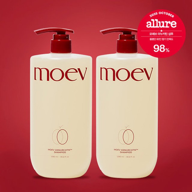 [moev] 모에브 아누카틴 탈모샴푸 대용량 구성 2통(1080ml)