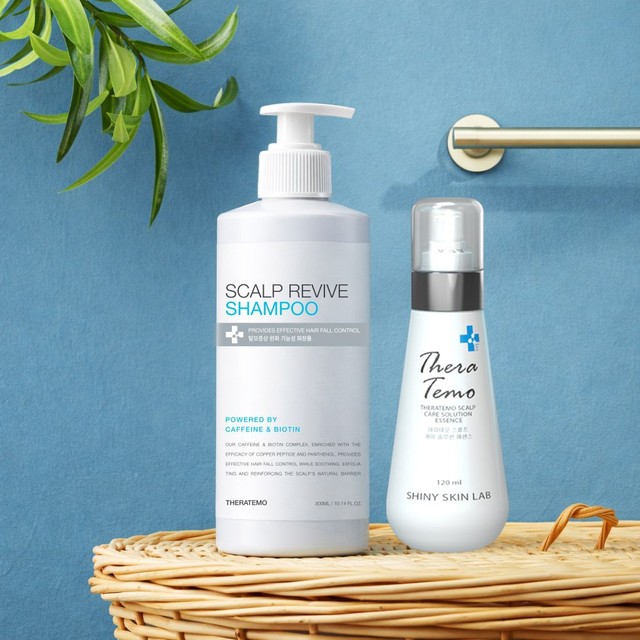 테라테모 탈모완화 샴푸 300ml 두피강화 모근케어 + 헤어오일 120ml 테라테모 세트