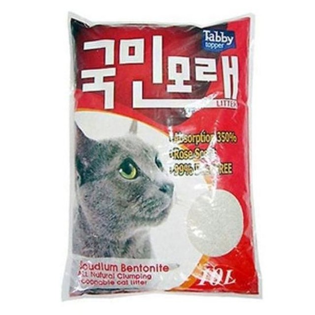 반려 고양이모래 7.5kgX2 배변용품 탑퍼 장미향 국민모래