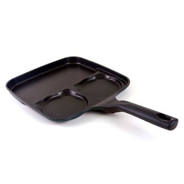 키친아트 3구 콤비팬 27cm 멀티팬 에그팬 토스트 프라이팬 YTF-685