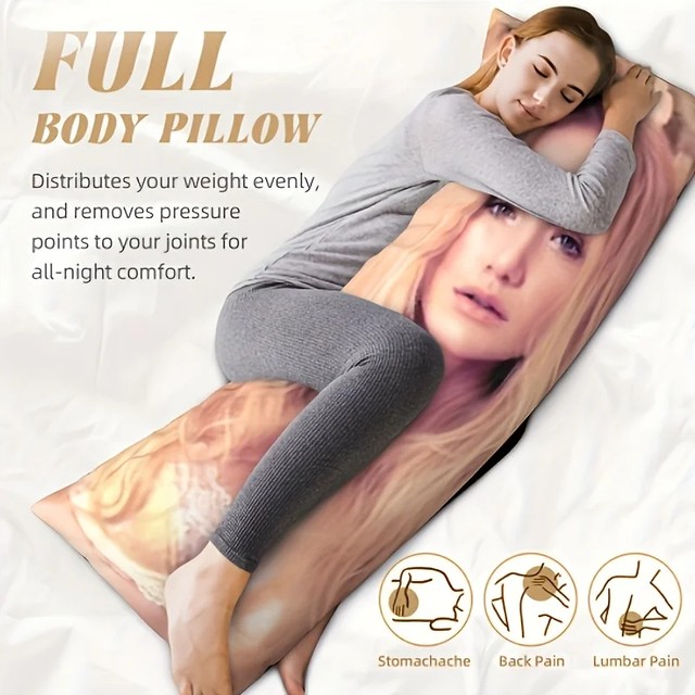 맞춤 제작 긴 바디필로우, 전신 사진 반려동물 사진 업로드, 개인 맞춤형 초장형 수면 쿠션, 스타일리쉬한 홈 인테리어
