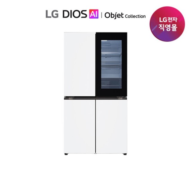 LG 오브제 노크온 매직스페이스 냉장고 865L[T876MQQ412]