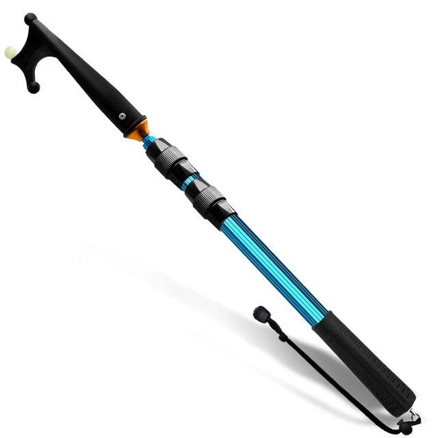 SANLIKE 2M 보트 훅 수축 길이 78CM 알루미늄 합금 폴 텔레스코픽 잠금장치 유리 구슬 낚시 갈고리 보트 액세서리