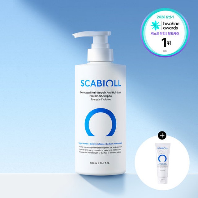 [화해 1위]스카비올 탈모증상완화 단백질 샴푸 500ml