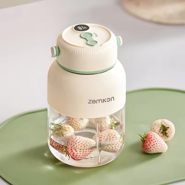 1100ML 휴대용 과일 믹서 26개 블레이드 USB 충전식 다기능 쥬서 아이스크러셔 스무디 블렌더 가정용