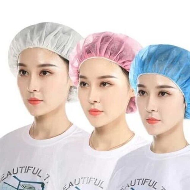 일회용 위생모자 100매 대용량 부직포 헤어캡 요리 샤워 피부샵 다용도헤어