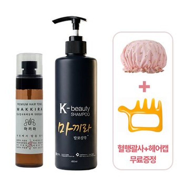 [기타] 탈모샴푸 헤어토닉 세트 모근강화 약산성 저자극 마끼라 두피진정 민감성모발 영양 두피케어