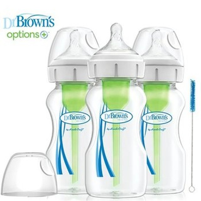 닥터브라운 와이드넥 옵션스플러스 PP젖병 270ml 3P