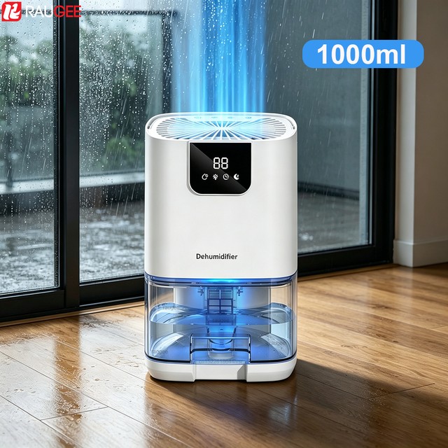 공기 제습기 1000ML 대용량 습도 제습기(야간 조명 포함) 가정용 제습기 욕실 화장실용 공기 건조기