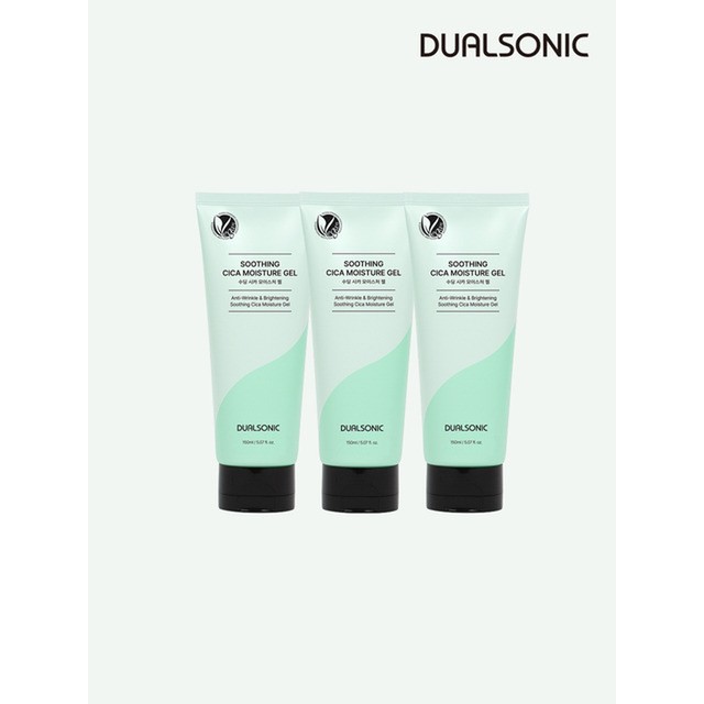 듀얼소닉 [진정보습 장벽케어] [듀얼소닉] 수딩 시카 모이처 젤 150ml × 3개 세트 모이스처라이저 에센스 세럼 앰플