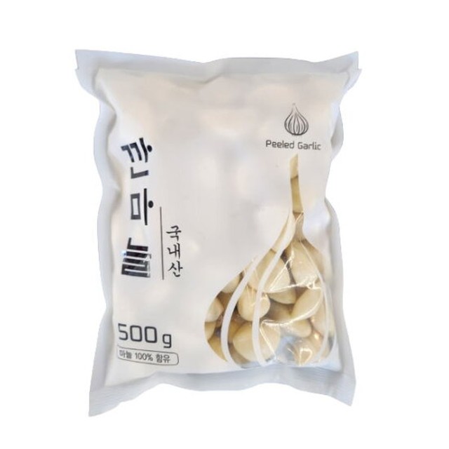 국내산 깐마늘 소 1kg - 신선 국산 마늘 집밥 요리 필수 식재료
