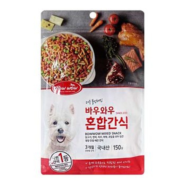 간식 150g 혼합간식 바우와우강아지간식 150g혼합 바우와우 WFKC4OO