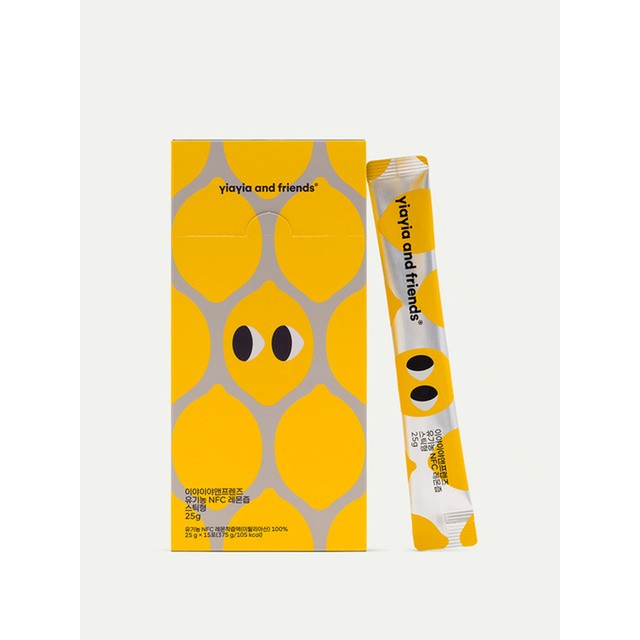 이야이야앤프랜즈/유기농 NFC 레몬즙 스틱형(25g*15포)/커피/생수/음료 음료/주스