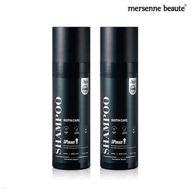 메르센보떼 컬러체인지 염색샴푸 비오틴 200ml 2개