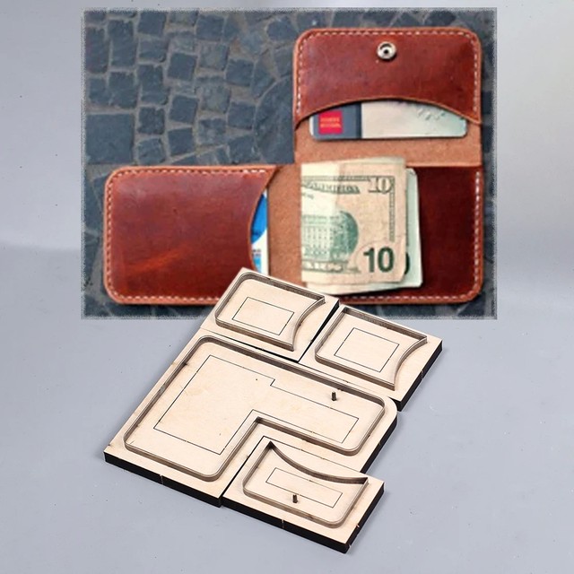 L형 접이식 카드지갑 커팅 다이 나이프 몰드 커터 10x7cm