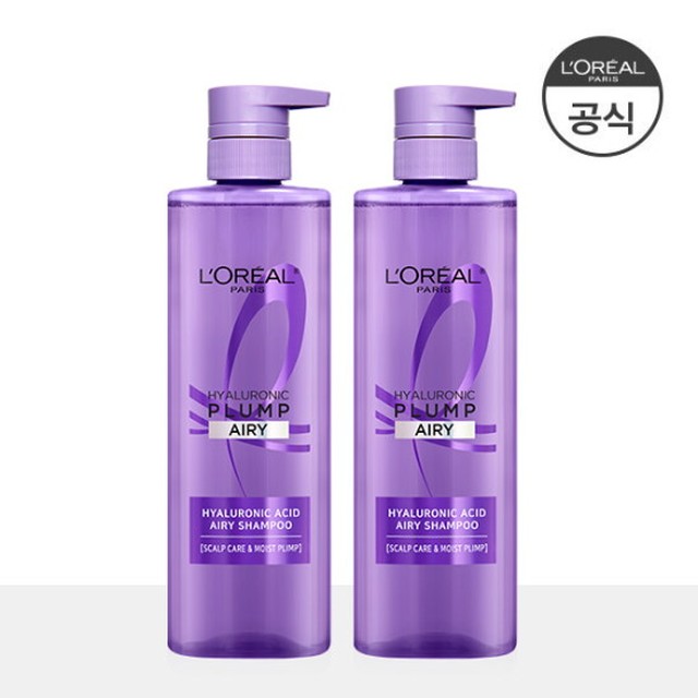 [수분볼륨UP][로레알파리]히알루론산 두피 샴푸 660ml 2개