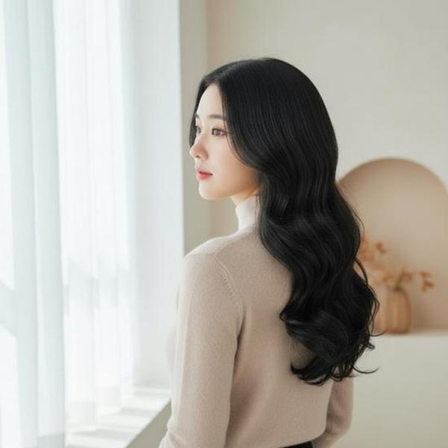 [패션shop] 데일리 엄마 헤어스타일 볼륨 통가발 가발 웨이브 착용감 여성 중년 60대 50대