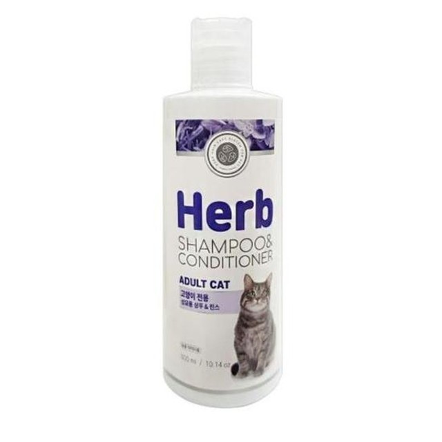 [반려] 고양이 성묘용 모발보호 영양 샴푸 린스 300ml 고양이샴푸 고양이린스