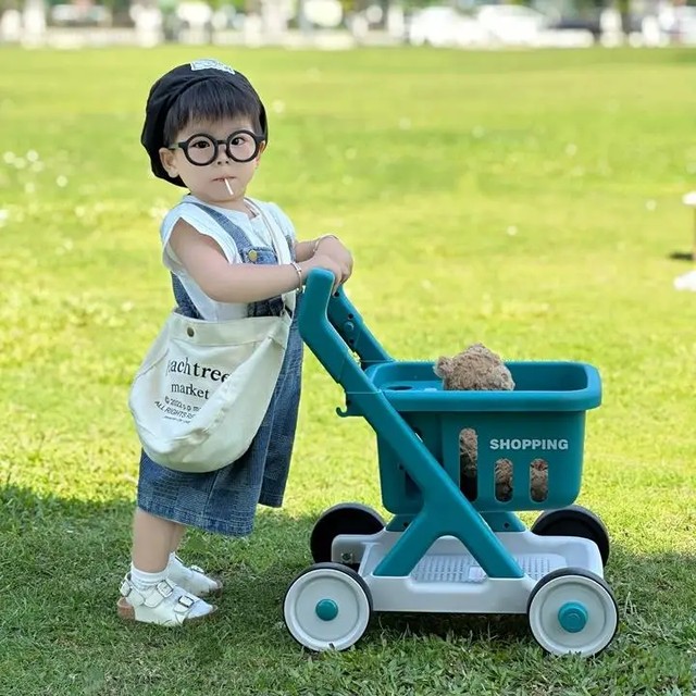 아기 쇼핑카트 푸시카 보행기구 장난감 유아용 손잡이 카트 유아용 보행기 야외 레저 가구 캠핑 의자