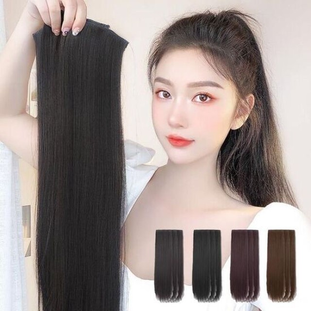 [하프클럽 에이치플러스몰]여성가발 헤어 긴머리 볼륨 밝은갈색 미용 니테일 튼튼한고정 자연스러운 중년