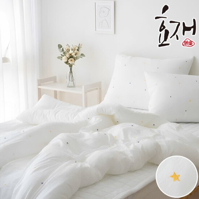 스테아2 모달 자수 옥수수솜 차렵이불(SS) by효재