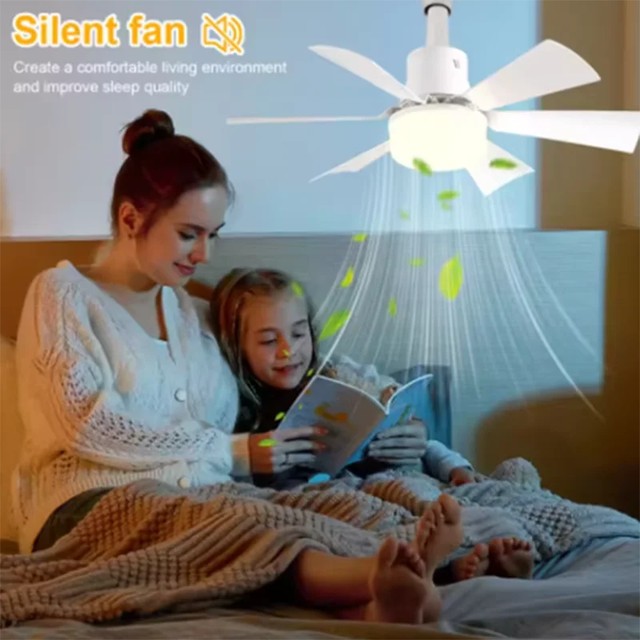 40W E27 LED 천장 팬 조명 디밍 가능 색온도 현대식 천장 마운트 리모컨 스마트 팬 램프 홈 침실 장식
