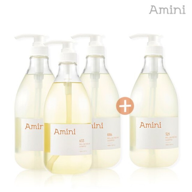 [3+1]아미니 약산성 단백질 케어 샴푸 1000ml 3개+본품1개 증정