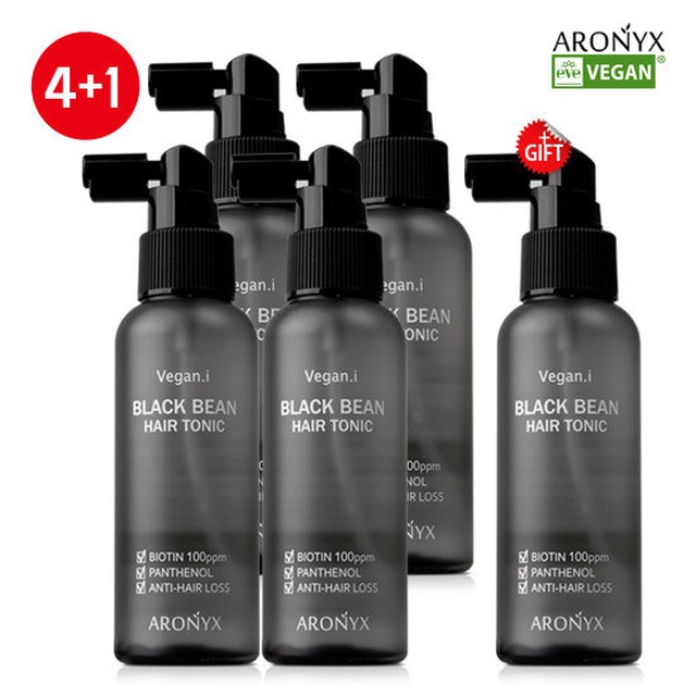 [유통기한 임박특가] 아로닉스 비건아이 블랙빈 탈모 헤어 토닉 100ml 4+1
