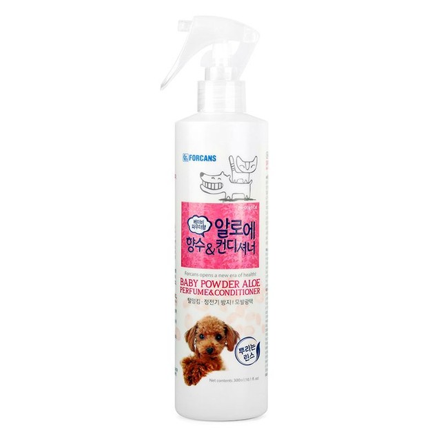 포켄스 포비스 강아지 고양이 알로에 향수 컨디셔너 베이비파우더 털관리 냄새 제거